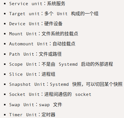 unit types